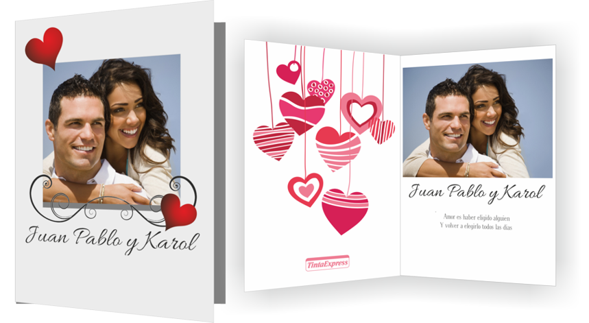 tarjeta de enamorados