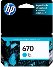 cartucho HP 670 cyan original