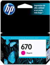cartucho HP 670 magenta original