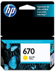 cartucho HP 670 yellow original