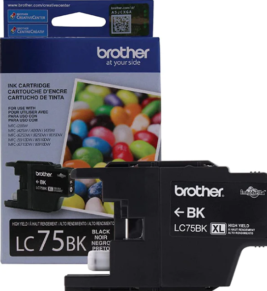 5x LC75 Black Ink Cartridge Multi-Pack – Compatible With Brother MFCJ955DN, J435W, J825DW, MFC6910DW